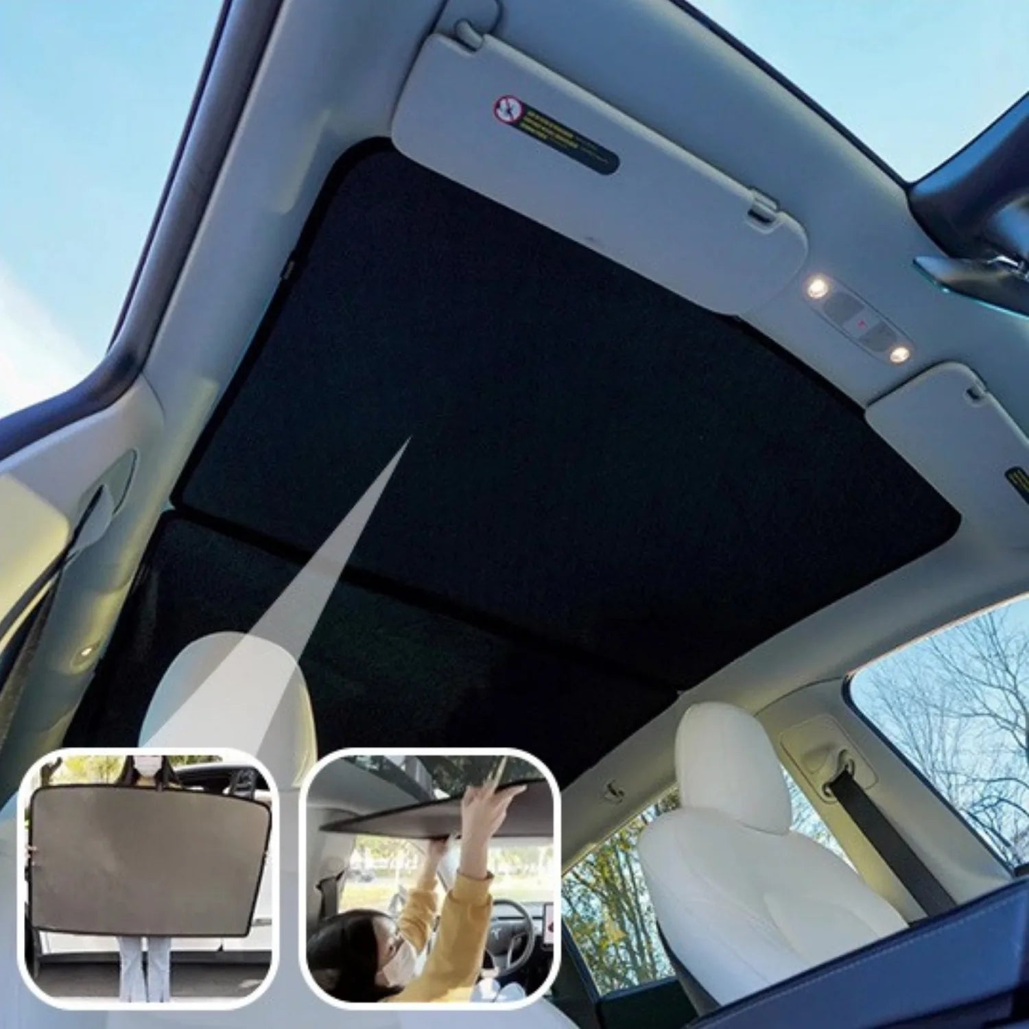 pare soleil toit tesla facile a installer ShadeX