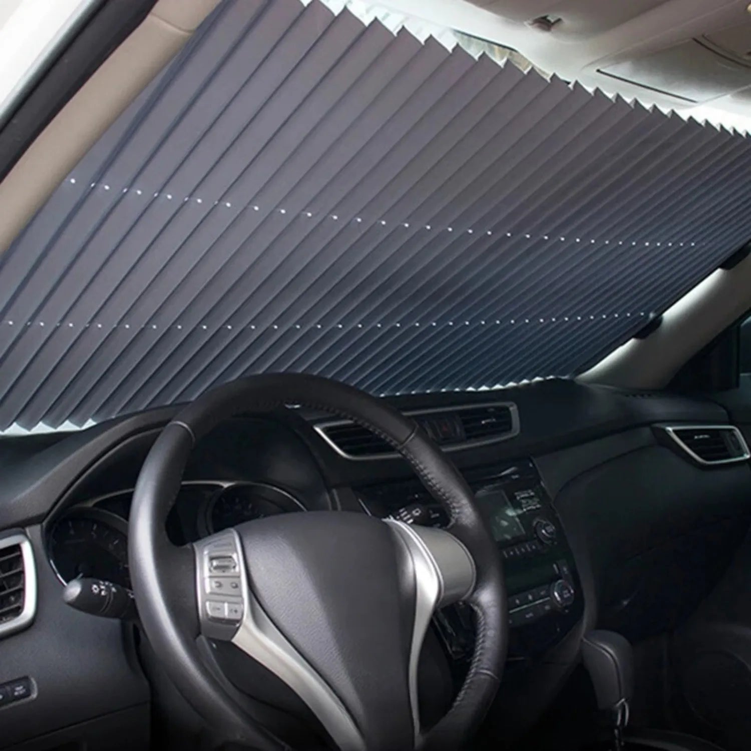 pare soleil voiture accordeon aluminium SunSnap