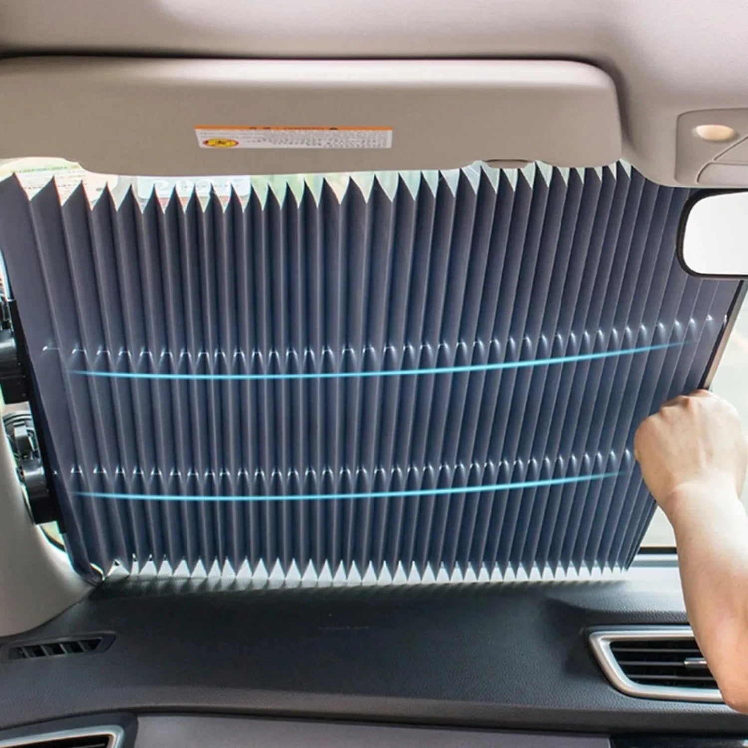 pare soleil voiture accordeon dépliant SunSnap