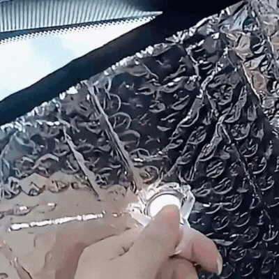 pare soleil voiture aluminium CoolReflect gif