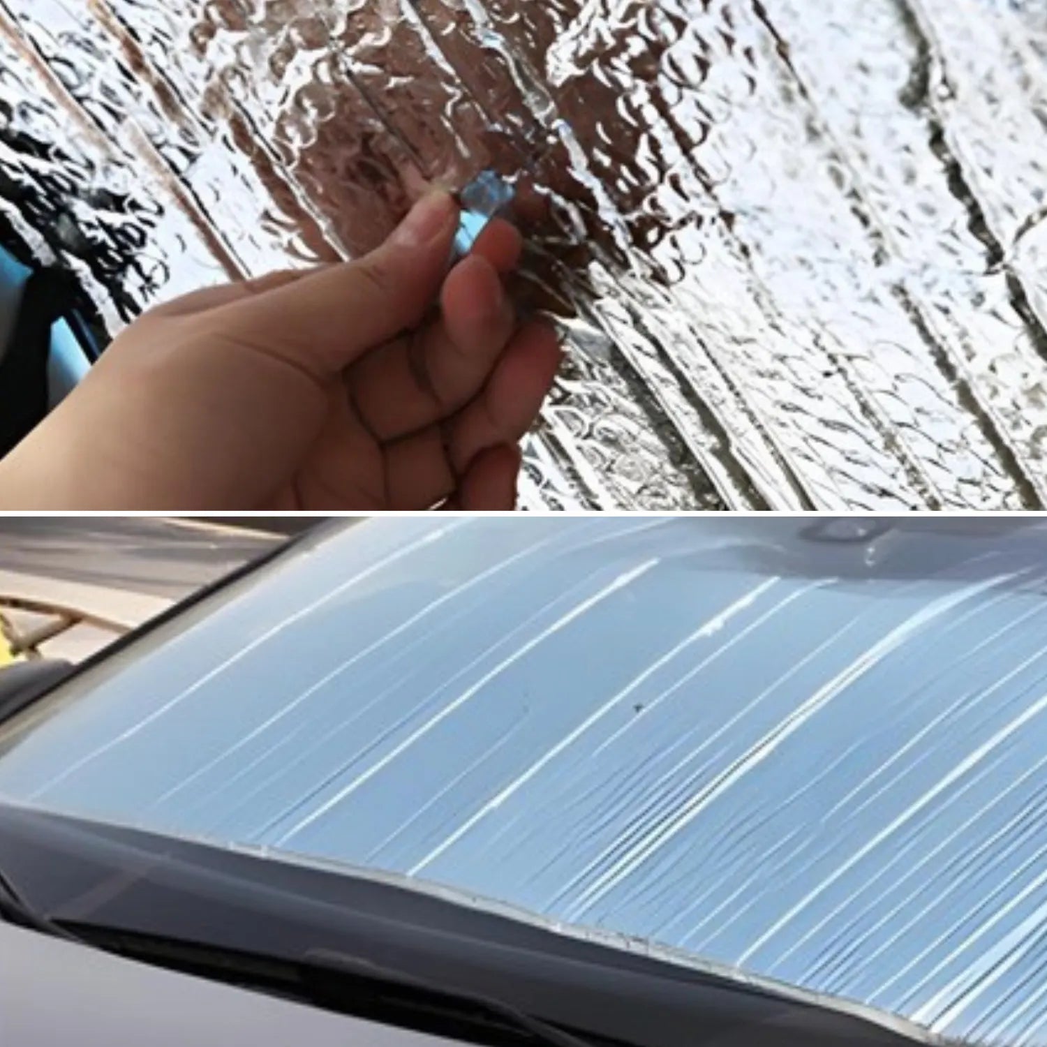 pare soleil voiture aluminium installation express CoolReflect