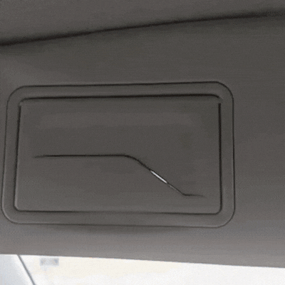 pare soleil voiture conducteur gif