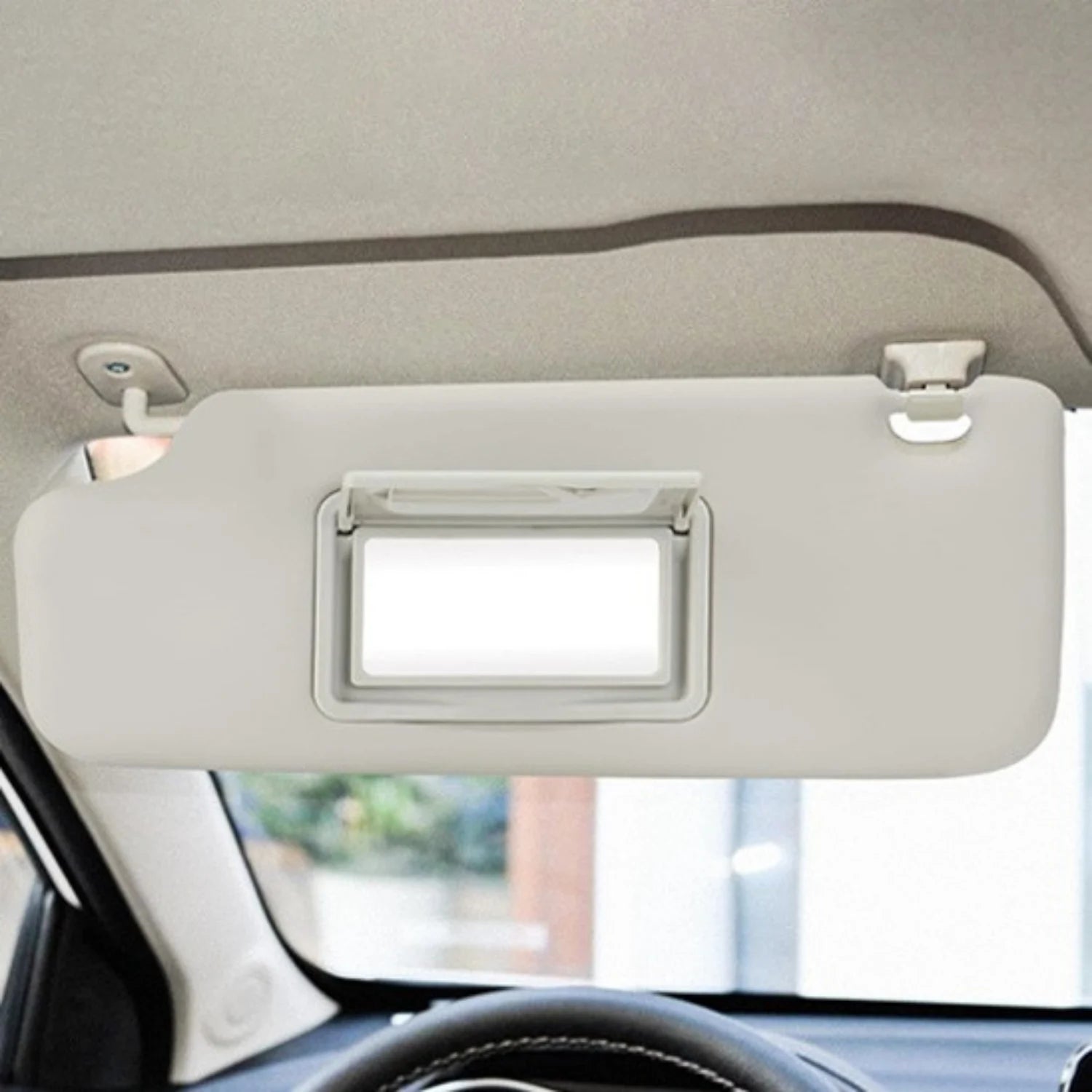 pare soleil voiture conducteur miroir