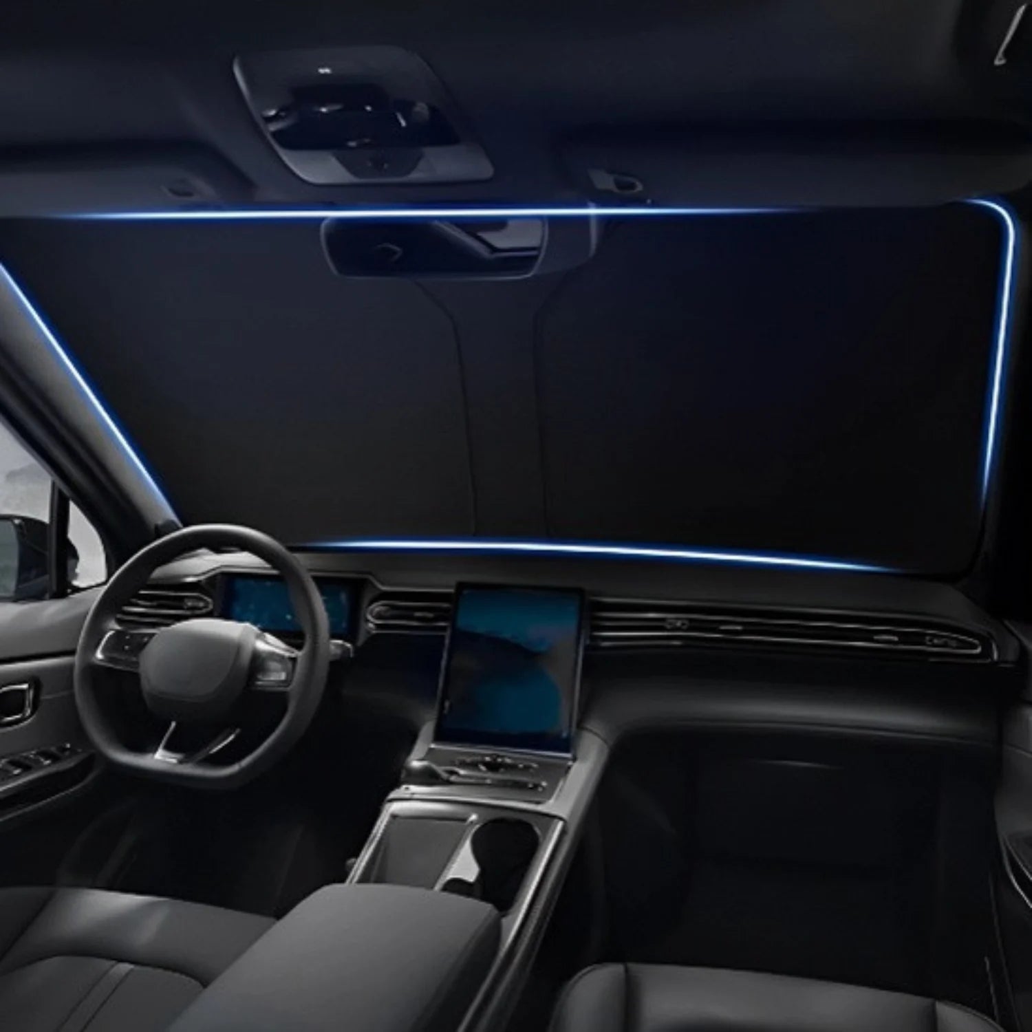 pare soleil voiture gris BlockSun