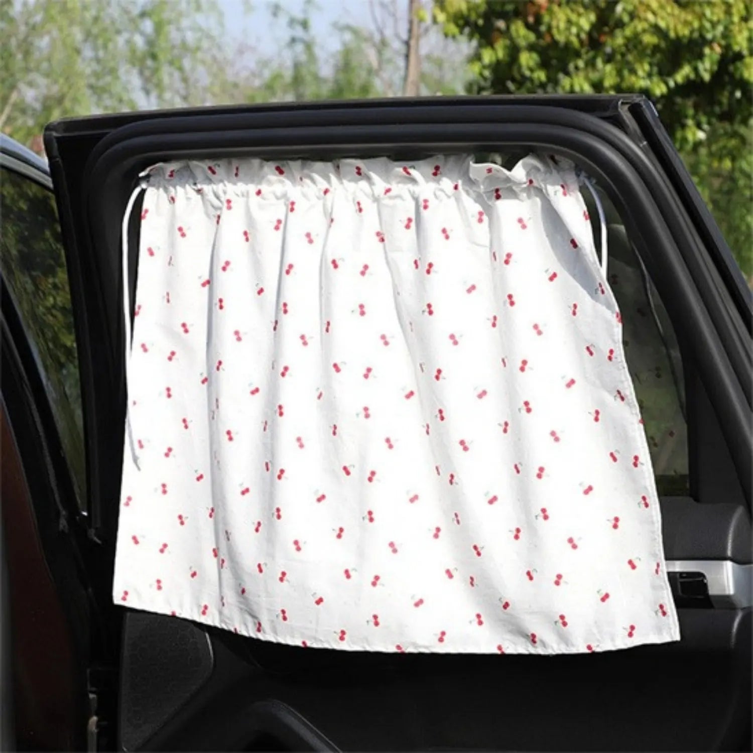 pare soleil voiture rideaux bebe cerises KidCover