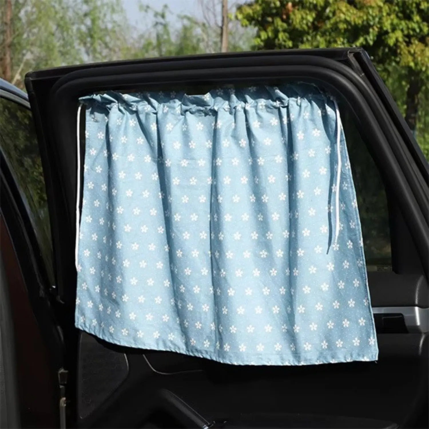 pare soleil voiture rideaux bebe fleurs KidCover