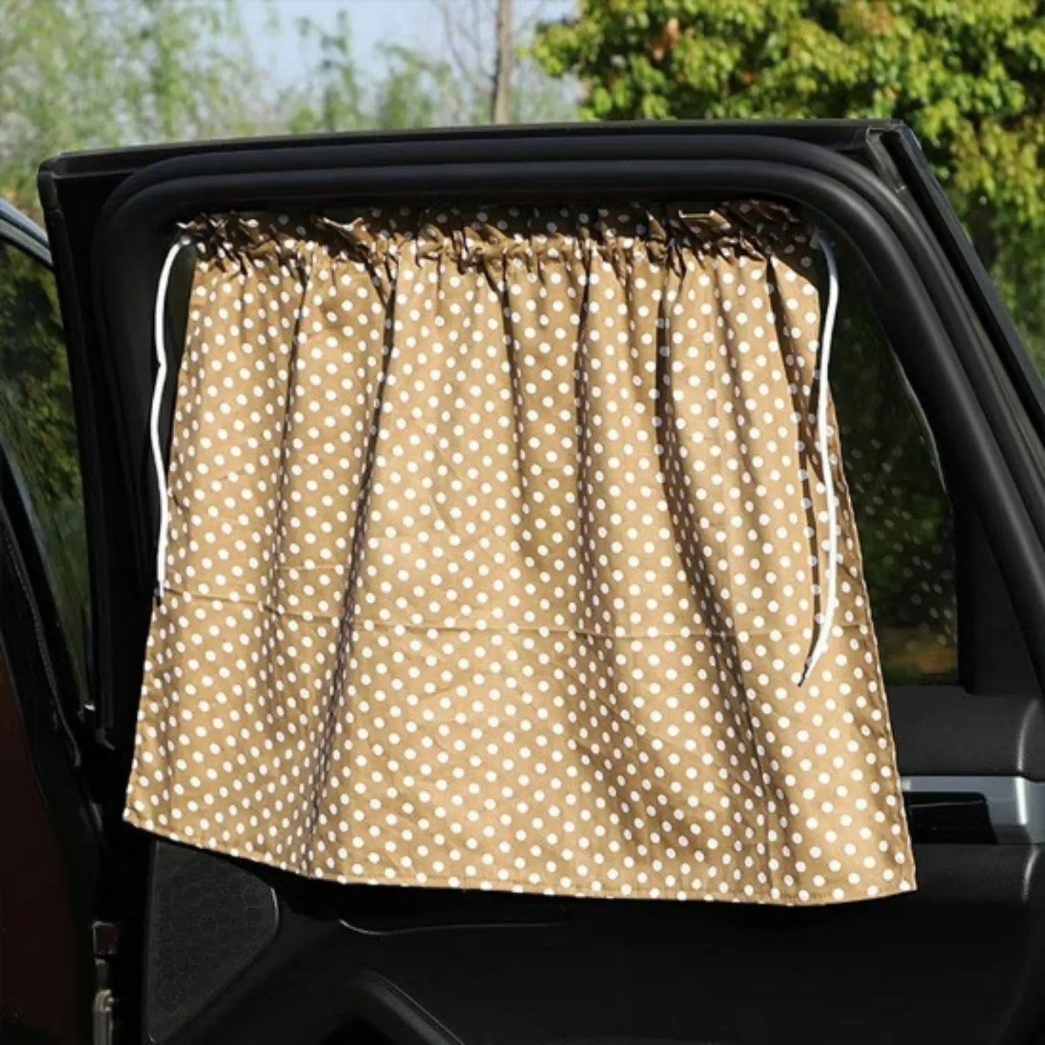 pare soleil voiture rideaux bebe pois KidCover