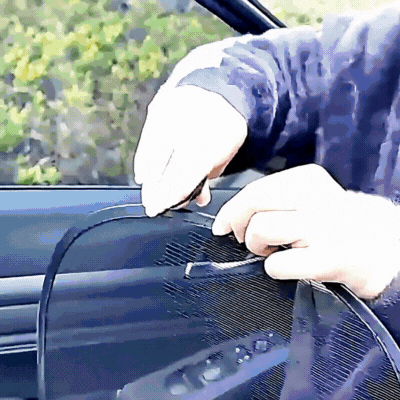 pare soleil voiture ventouse bebe SunSafe gif