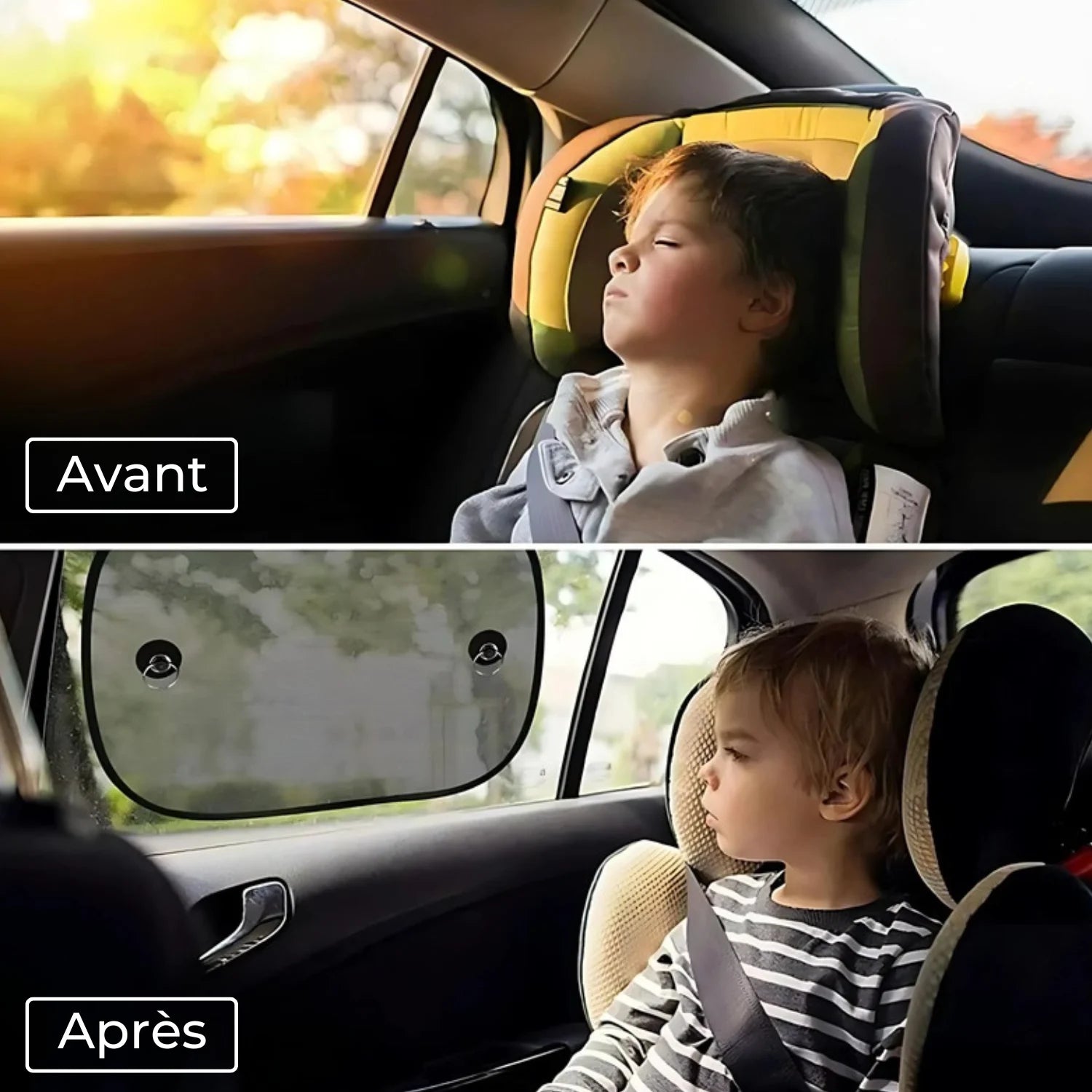 pare soleil voiture ventouse bebe fraicheur SunSafe