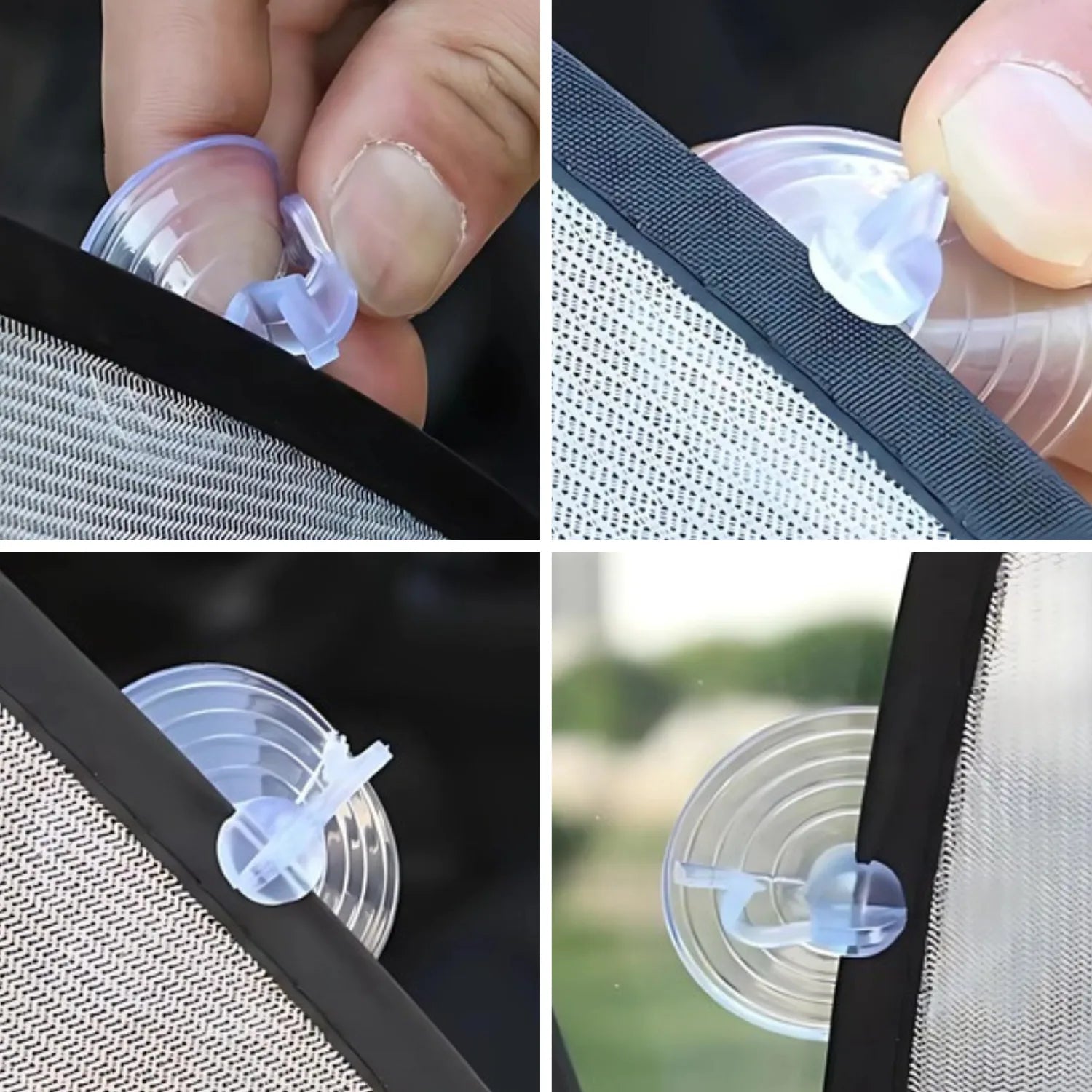 pare soleil voiture ventouse bebe rangement facile SunSafe