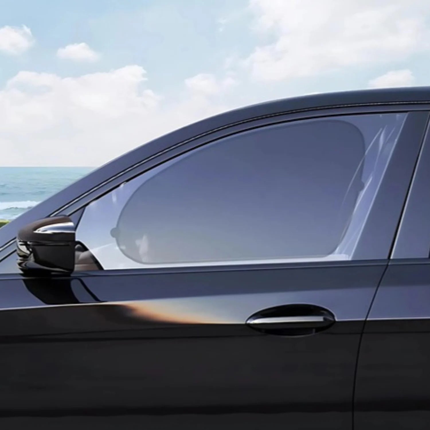 pare soleil voiture ventouse bebe rangement simple SunSafe