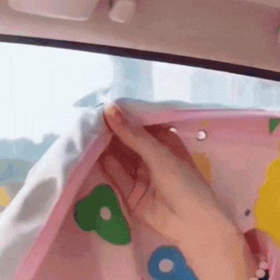 pare soleil voiture ventouses bebe HappyBlock gif