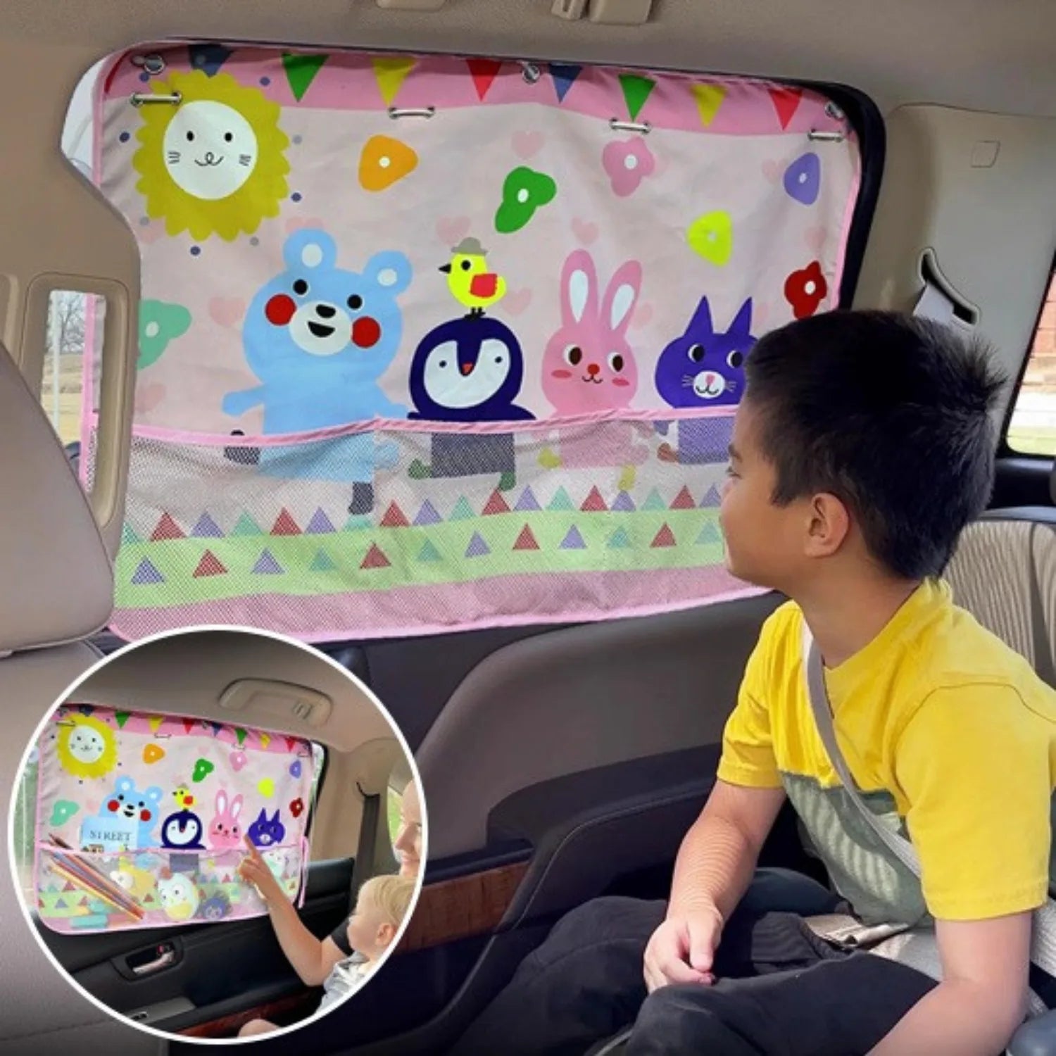 pare soleil voiture ventouses bebe discrétion HappyBlock