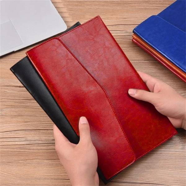 porte document voiture rouge cuir Keeper