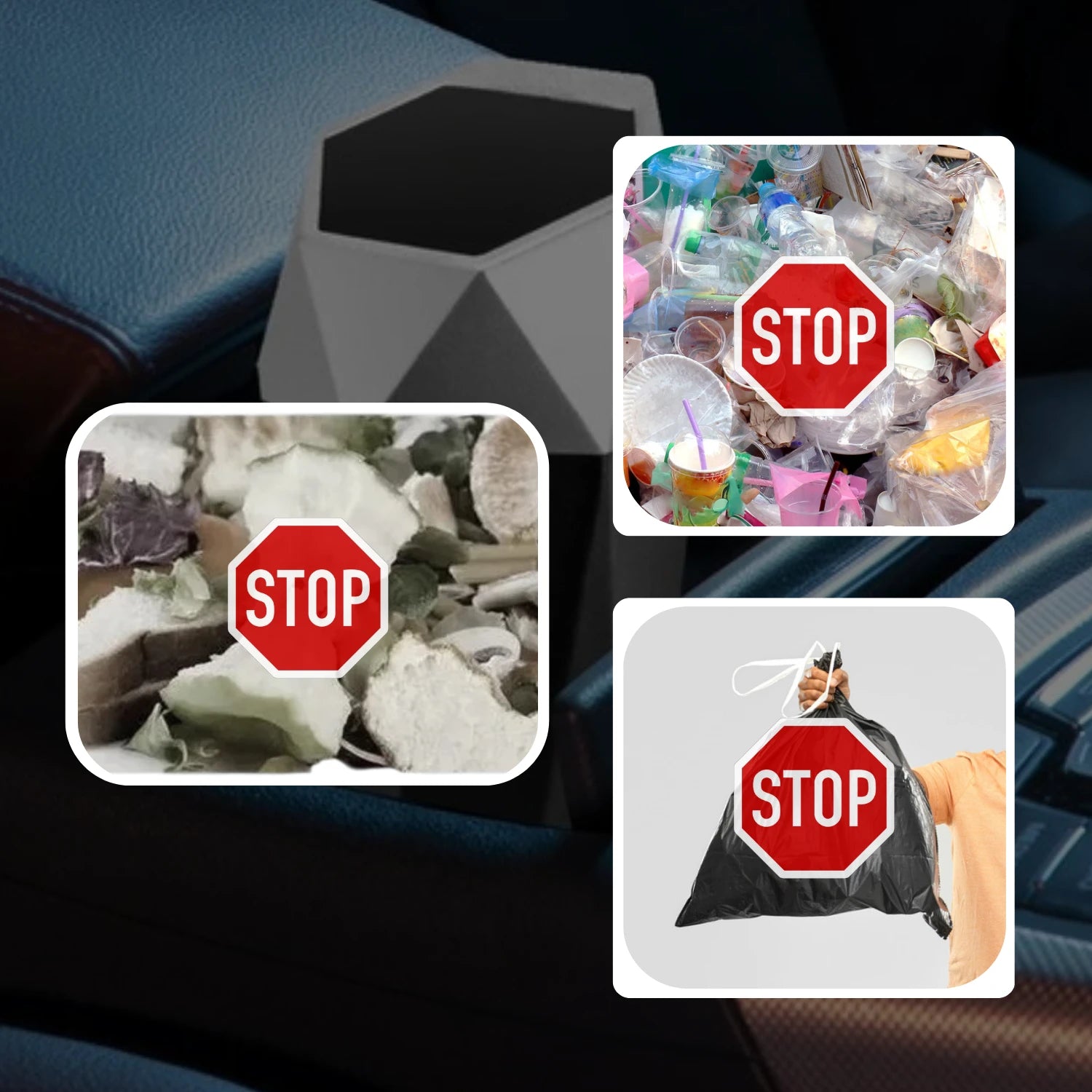 poubelle voiture compacte anti odeurs AutoCan