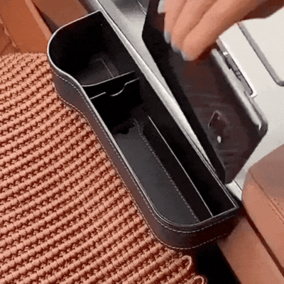 rangement entre siege voiture SidePocket gif