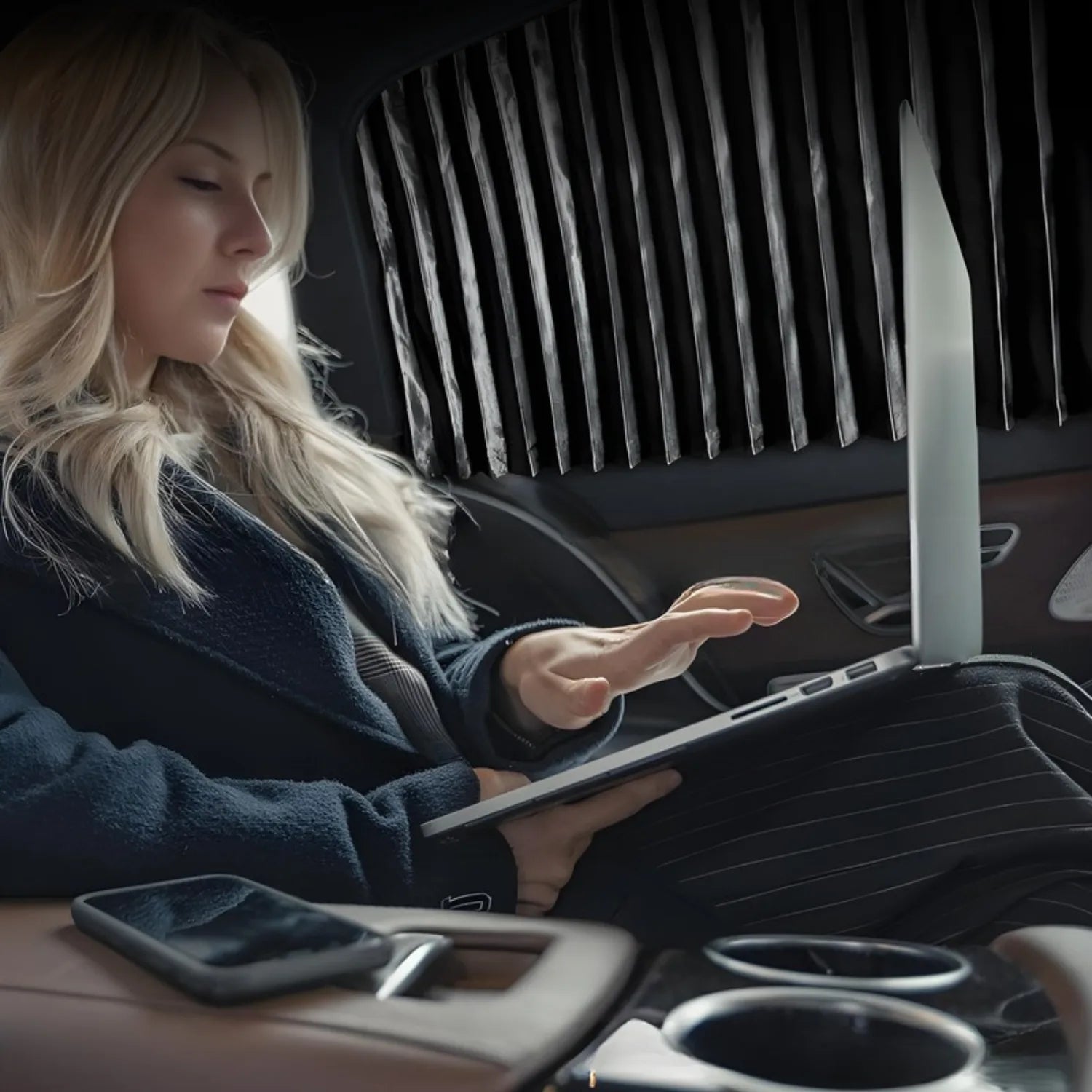 rideaux pare soleil voiture élégants SunFold