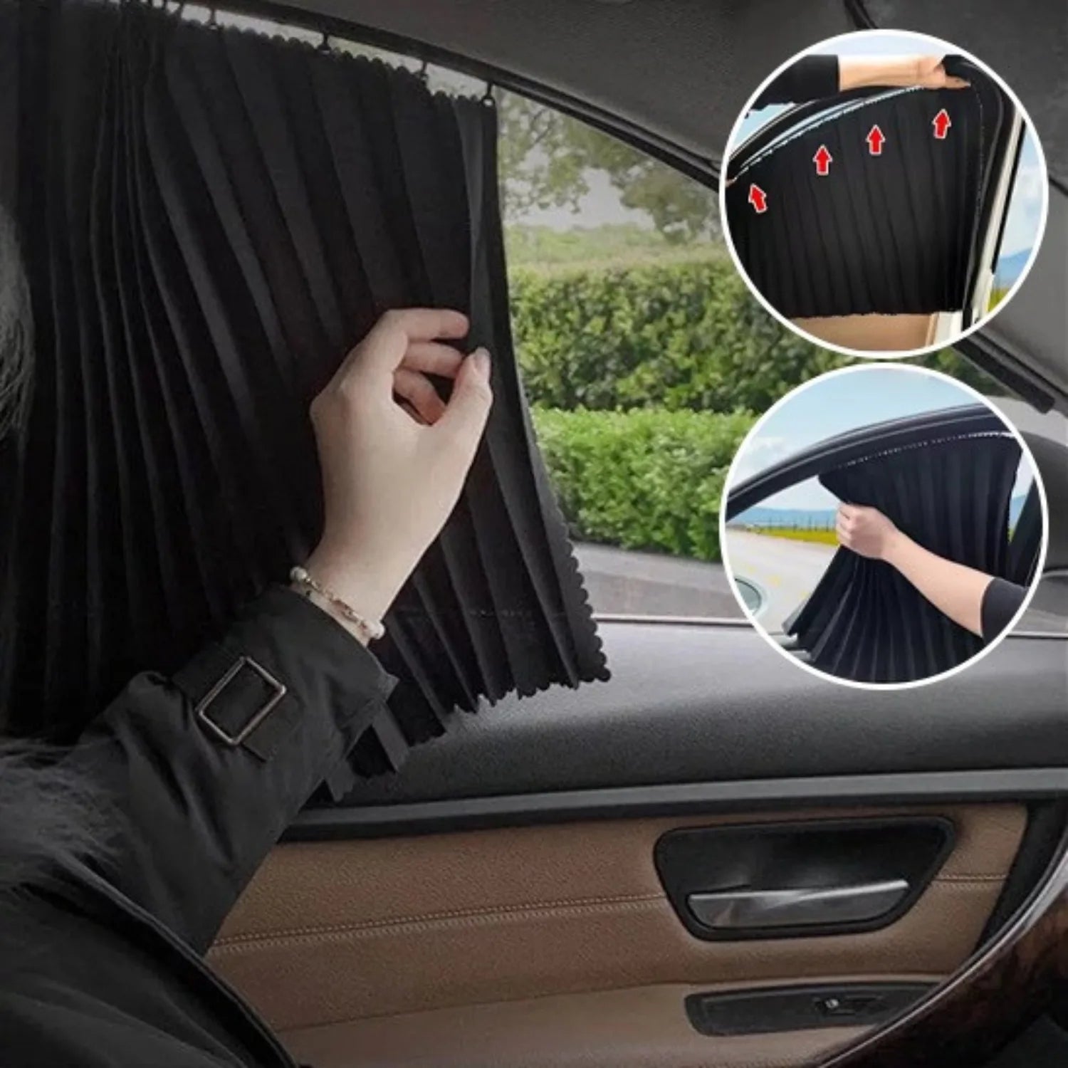 rideaux pare soleil voiture installation rapide SunFold