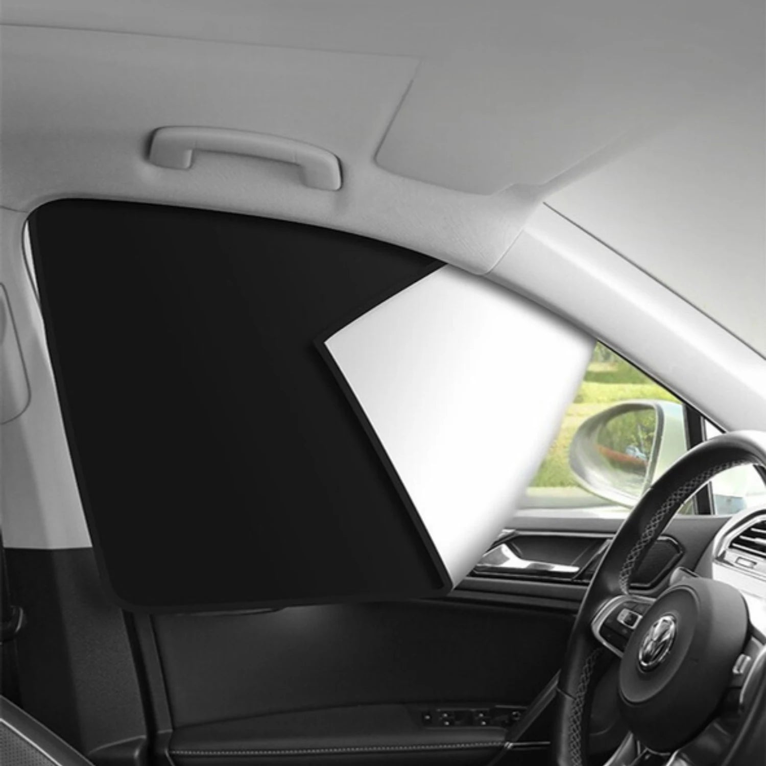 rideaux pare soleil voiture magnetiques installation facile SolarSide