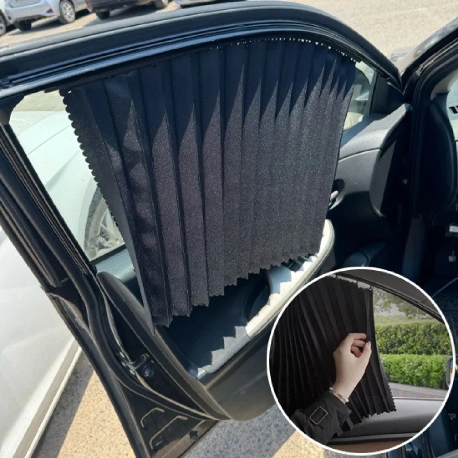 rideaux pare soleil voiture visibilité maximale SunFold