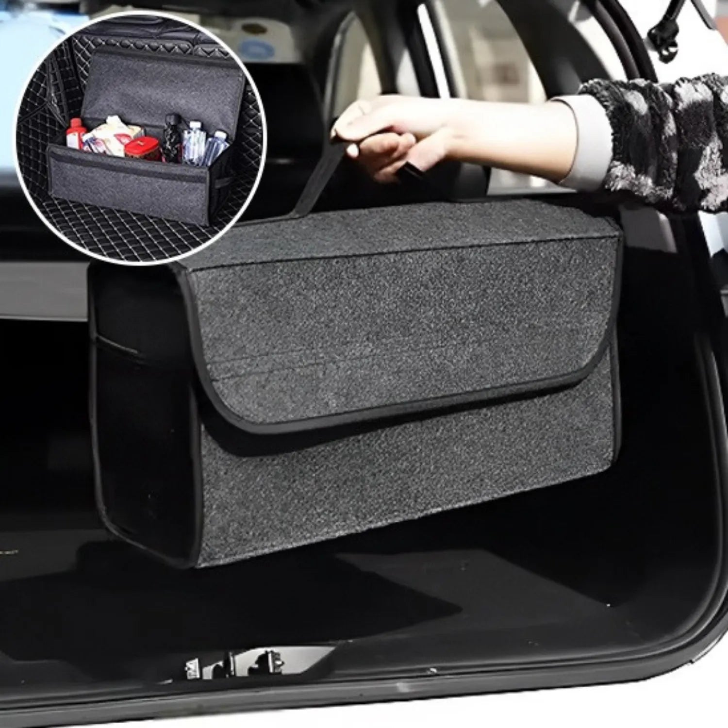 sac rangement coffre voiture protection FeltBox