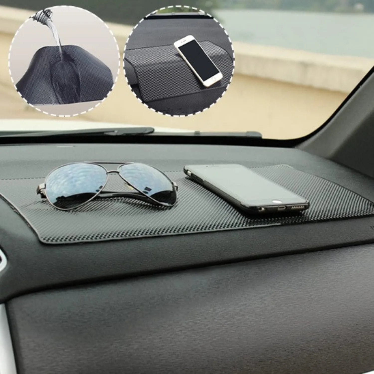 tapis antiderapant tableau de bord facile a nettoyer GripMat