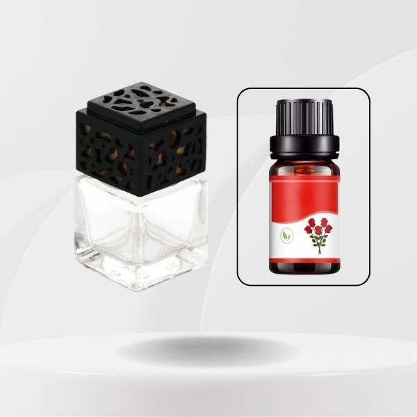 voiture diffuseur senteur rose Noir