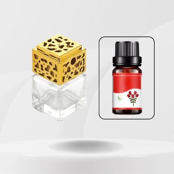 voiture diffuseur senteur rose Or