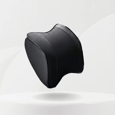 Appuie tête memoire de forme voiture - Cuir perforé et surpiqûres