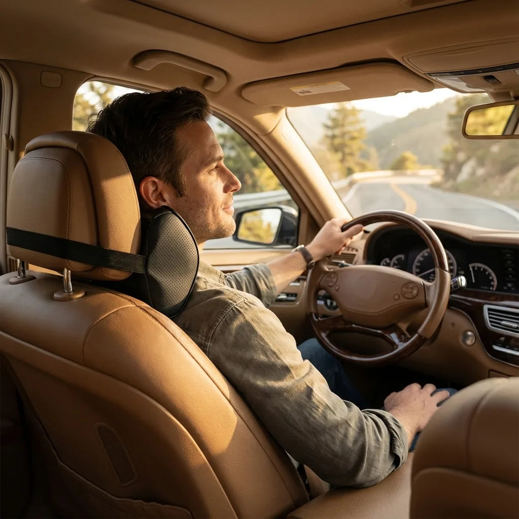 appuie tete memoire de forme voiture confort 3D enveloppant