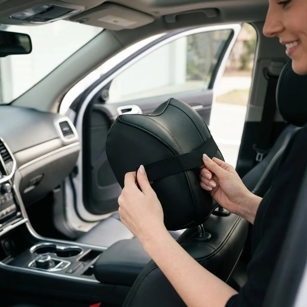 appuie tete memoire de forme voiture design élégant