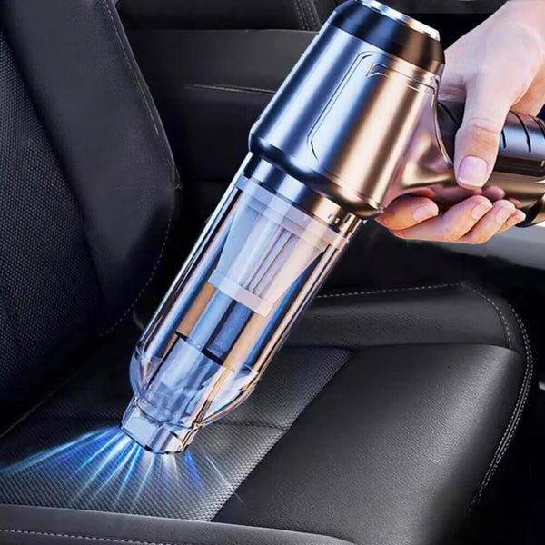 SEALIGHT Aspirateur à Main Voiture 35000Pa 9 En 1 - Puissant Sans Fil, 2 Batteries Amovibles, Moteur Sans Balais, Mini Aspirateur Multi-Surfaces (Noir)