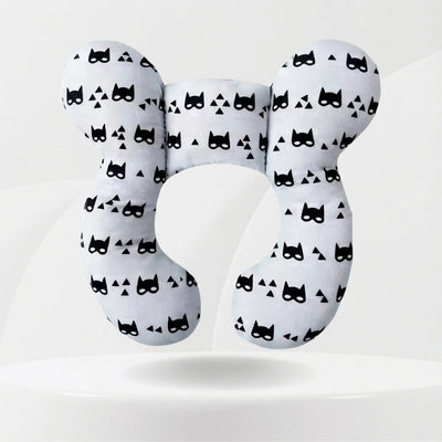 Cale tete bebe 4 mois voiture - Motif Masque Noir & Blanc