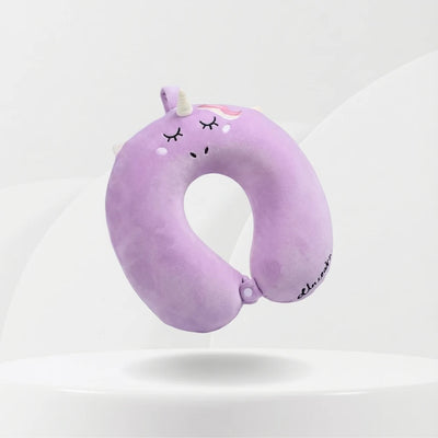 Cale tête voiture licorne - Velours Mauve