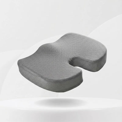 Coussin anti choc fessier voiture - Découpe Coccyx Maille Grise