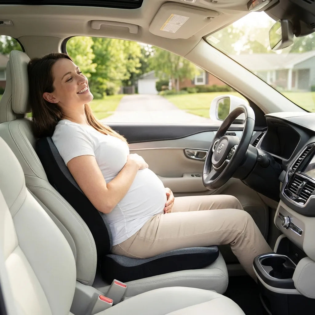 coussin anti vibration voiture grossesse tissu lavable