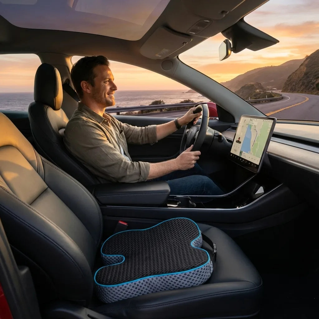 coussin auto conducteur ergonomique mémoire de forme