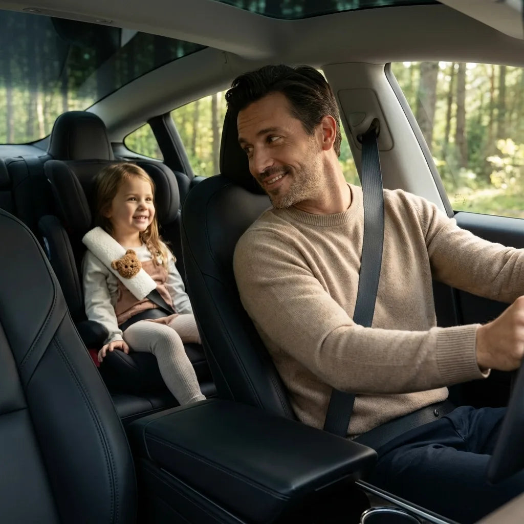 coussin ceinture voiture nounours Élégance Pelucheuse