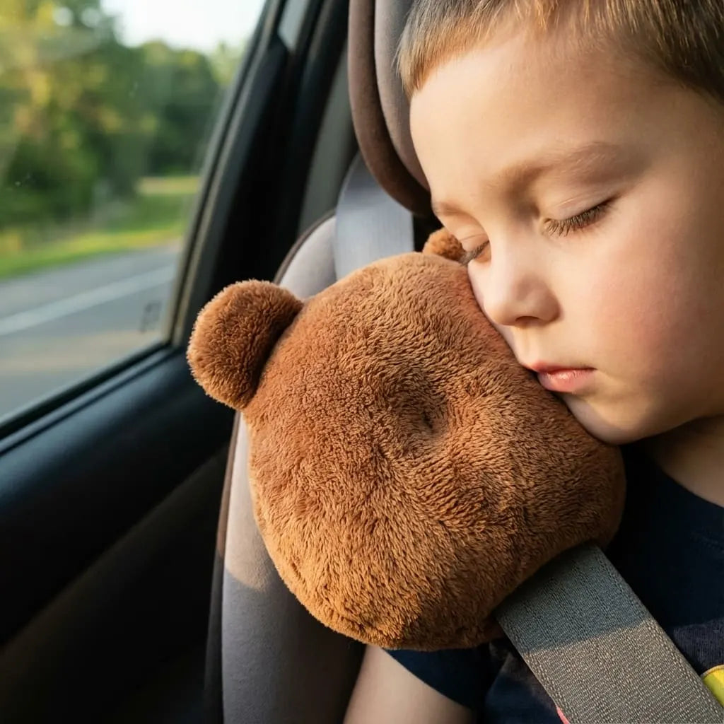 coussin de ceinture de securite douceur peluche