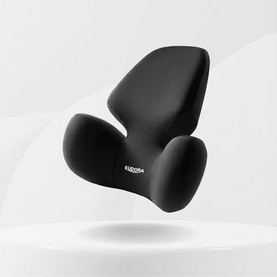 Coussin ergonomique dos voiture - Forme Papillon Noir