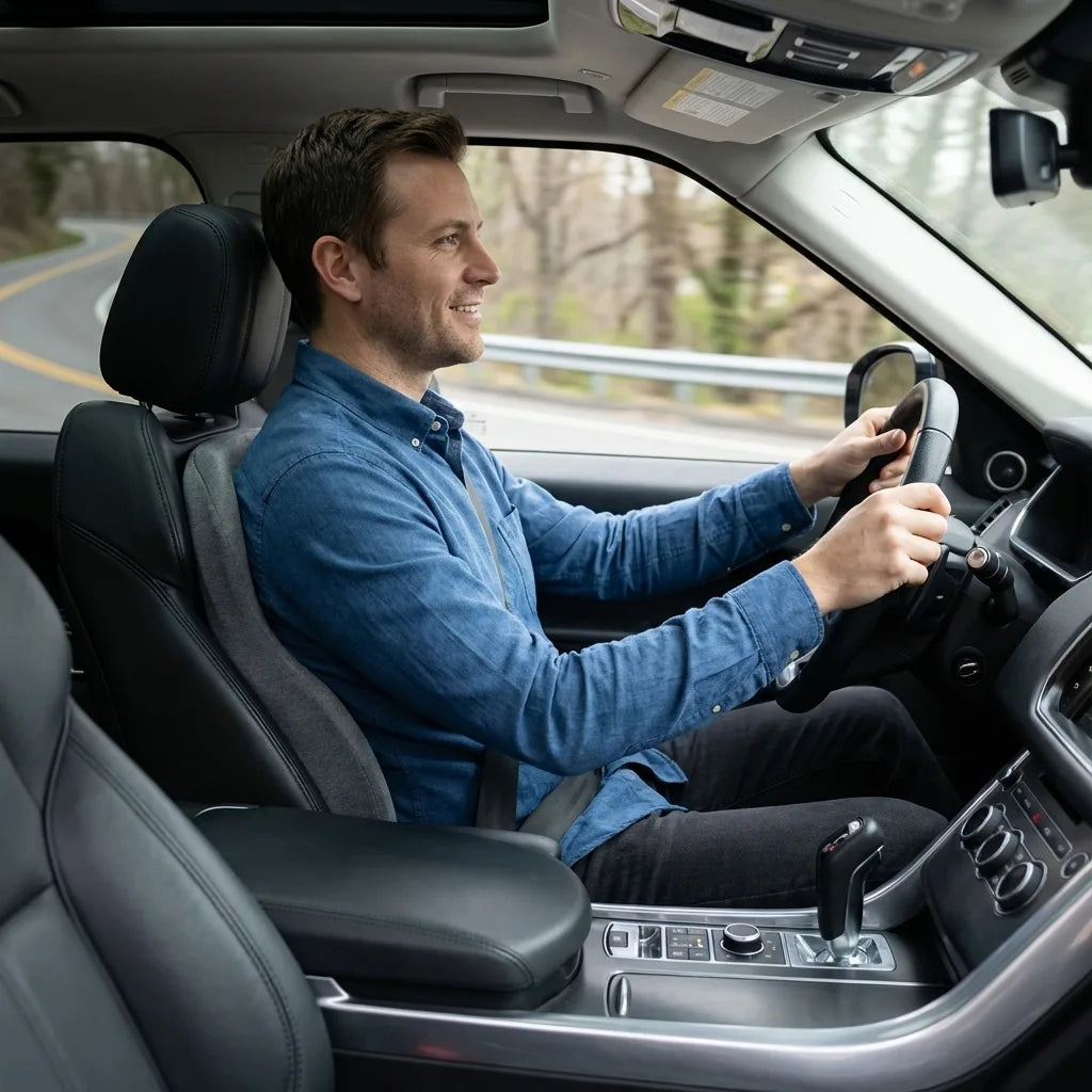 coussin ergonomique voiture tissu respirant