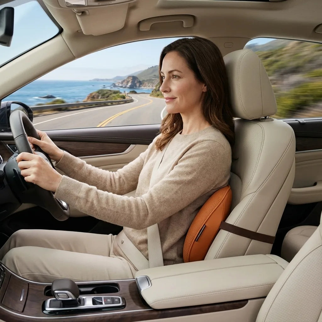 coussin lombaire voiture memoire de forme design sophistiqué