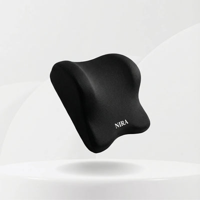 Coussin nuque ergonomique et à mémoire de forme voiture - Cuir Noir