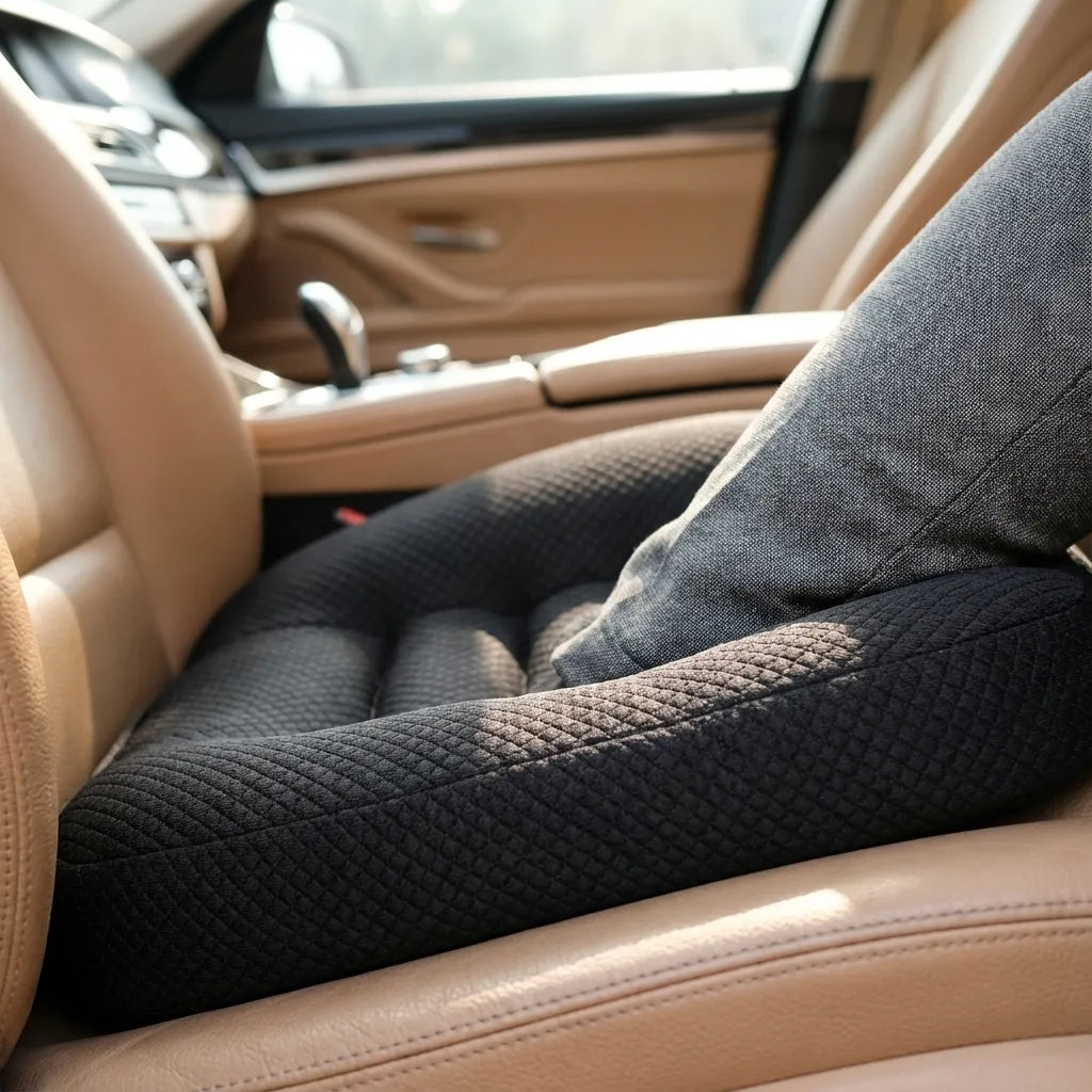 coussin rehausseur noir pour voiture antidérapant stable