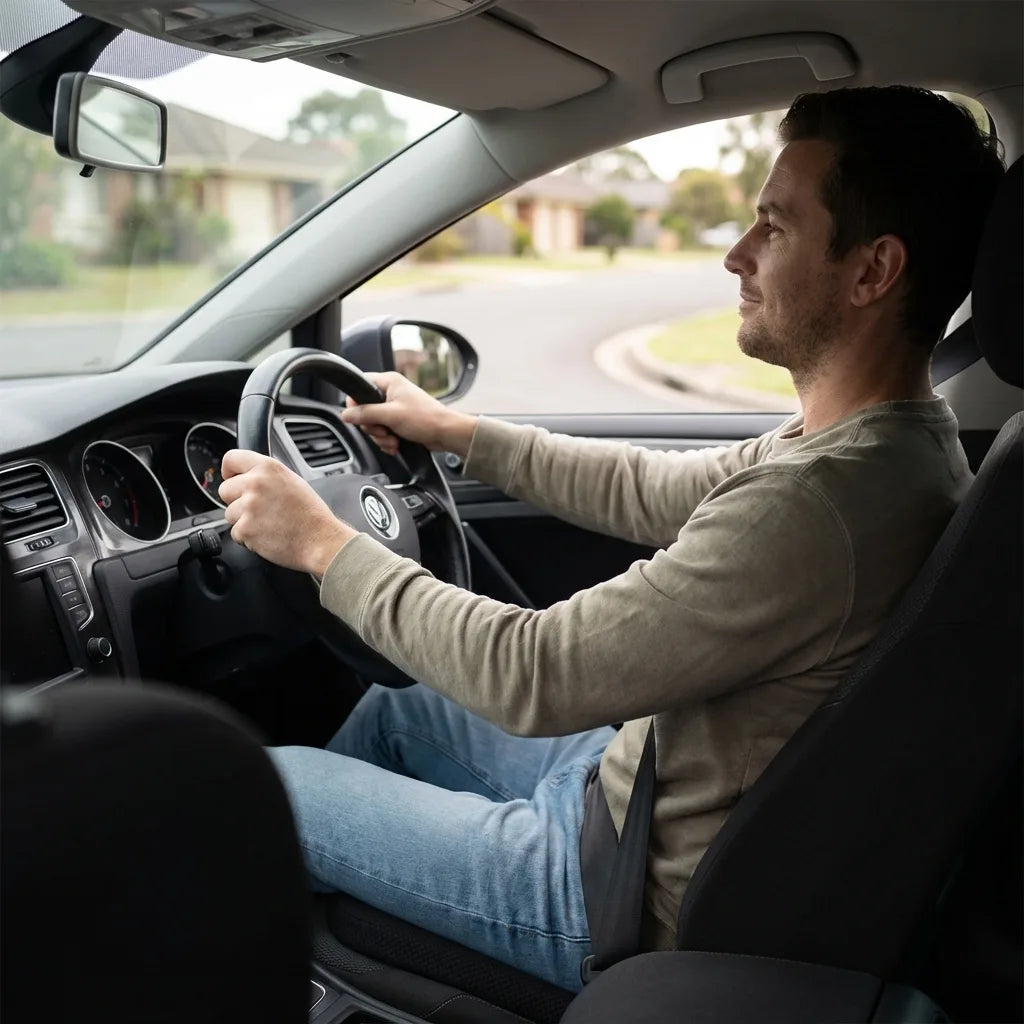 coussin rehausseur noir pour voiture portable compact