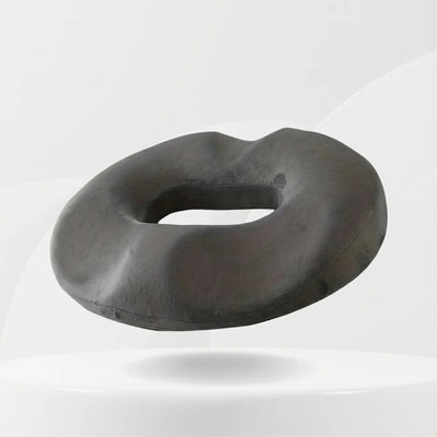 Coussin voiture hémorroïdes memoire de forme - Découpe Coccyx Noire