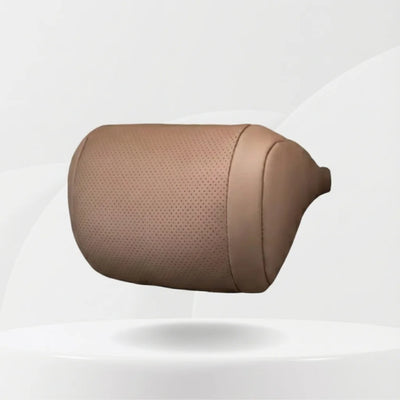 Oreiller appui tete voiture - Cuir Beige