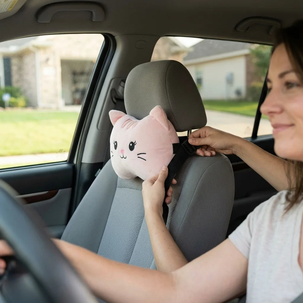 oreiller cervical voiture installation facile