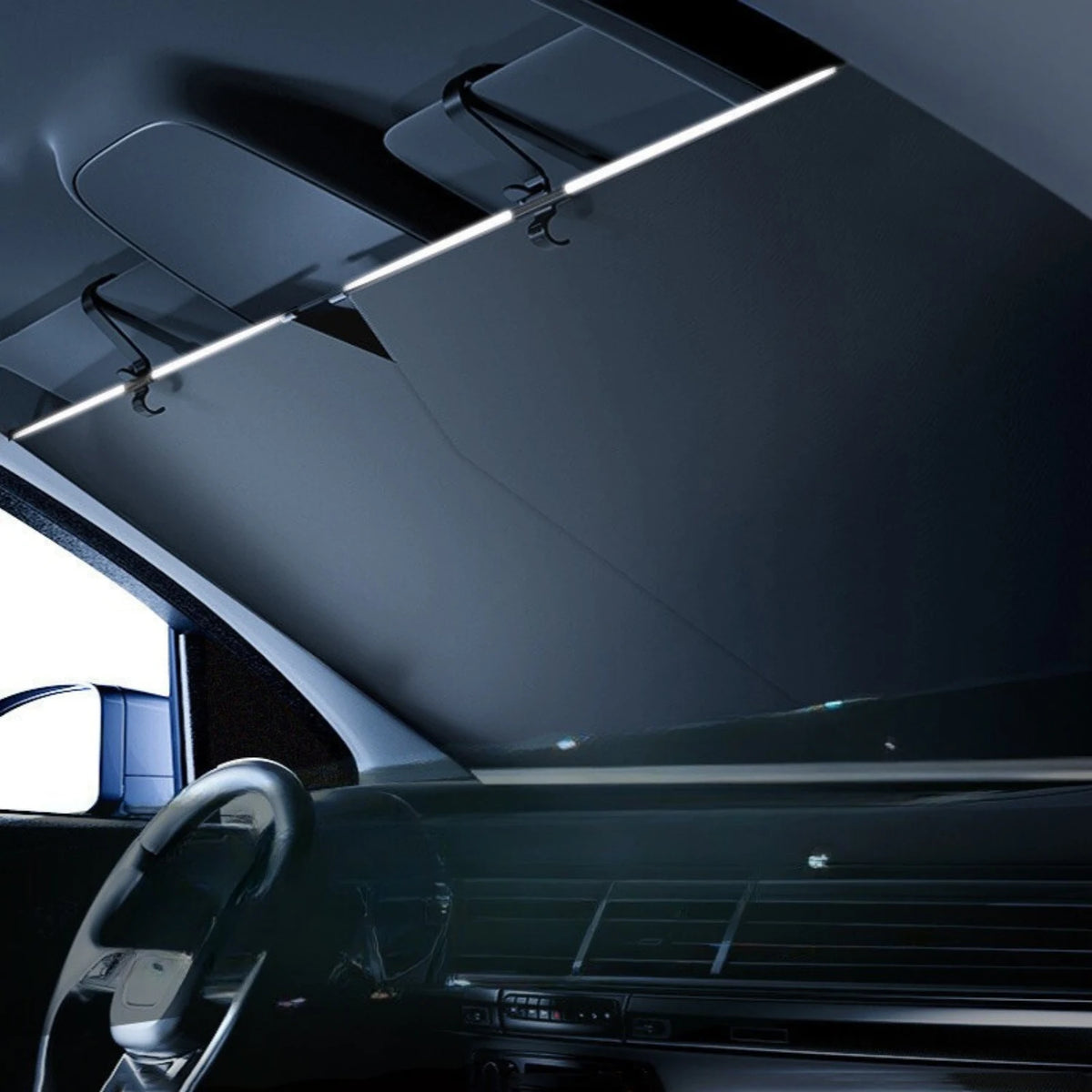 Couverture Pare-Brise Voiture, Bâche Pare Brise Protection, Universelle