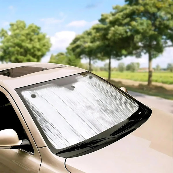 Pare-soleil Voiture Aluminium 90x180 Cm - Protection Thermique Pour Fourgon, Camion, Garde L'habitacle Frais